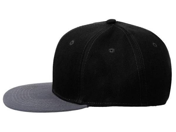 Бейсболка с прямым козырьком «Los Angeles 2.0», Цвет черный, серый меланж