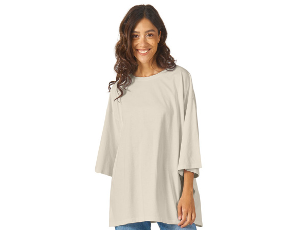 Футболка оверсайз «Berlin» унисекс, Размер XS-S, Цвет бежевый