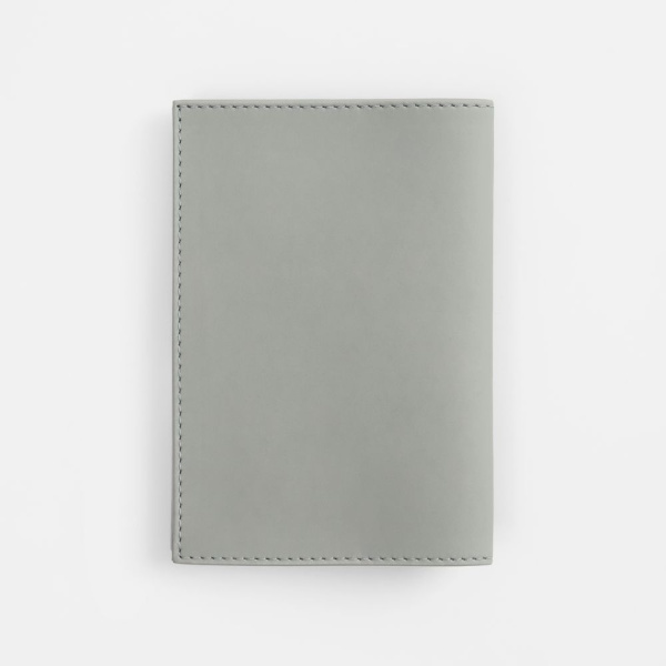 Обложка для паспорта Shall, ver. 2, серая, 9,6х13,9 см