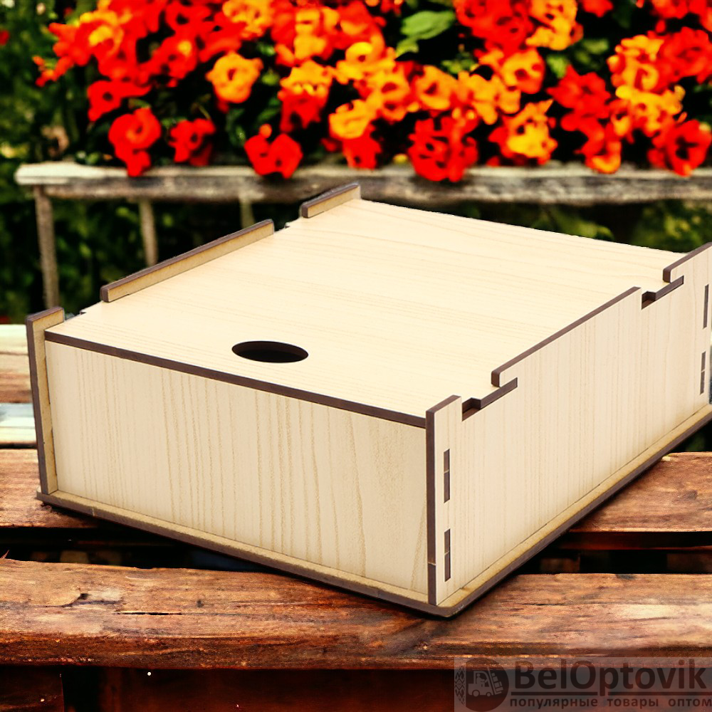 Роскошная Ламинированная Подарочная коробка из HDF 17,5*15,5*6,5 см