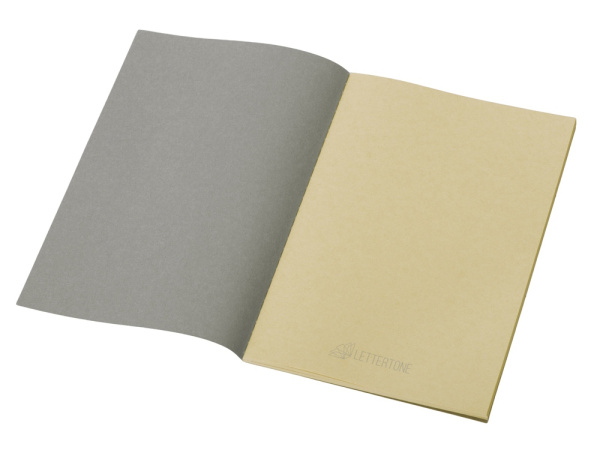 Блокнот A5 «Monet» из моющегося крафта, Цвет серый