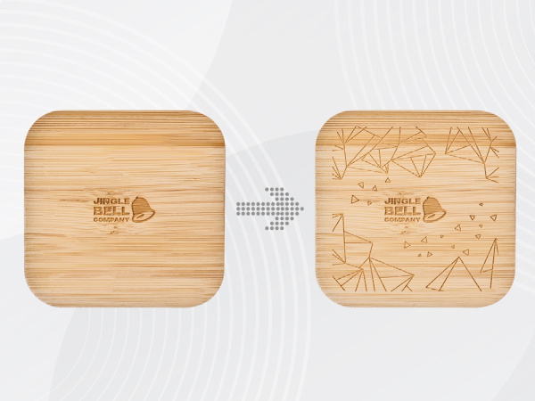 Eмкость для хранения «Flake» с гравировкой, Цвет бежевый, натуральный