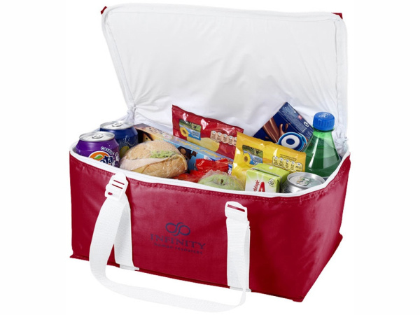 Сумка-холодильник «Lavrik», Цвет красный/белый