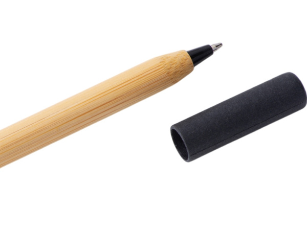 Вечный карандаш и ручка из бамбука «Black bamboo», Цвет натуральный, черный
