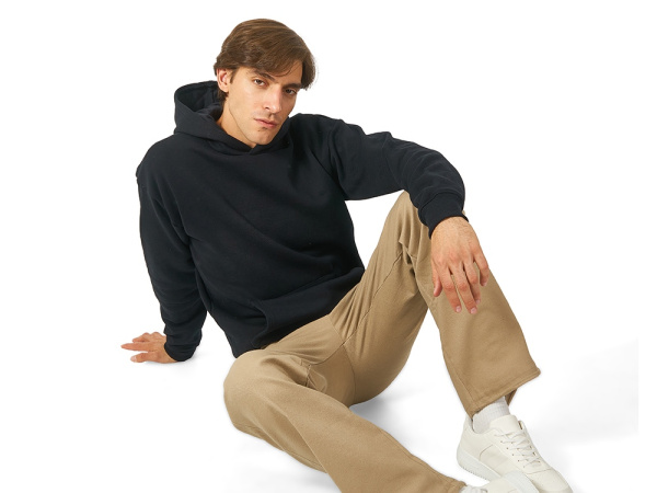 Толстовка с капюшоном оверсайз «Berlin» унисекс, Размер XL-2XL, Цвет черный