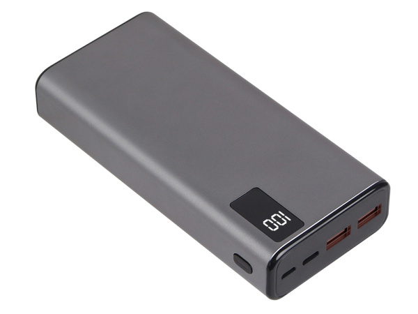 Внешний аккумулятор «NEO Journey» c быстрой зарядкой, 20000 mAh, Цвет серебристый, черный