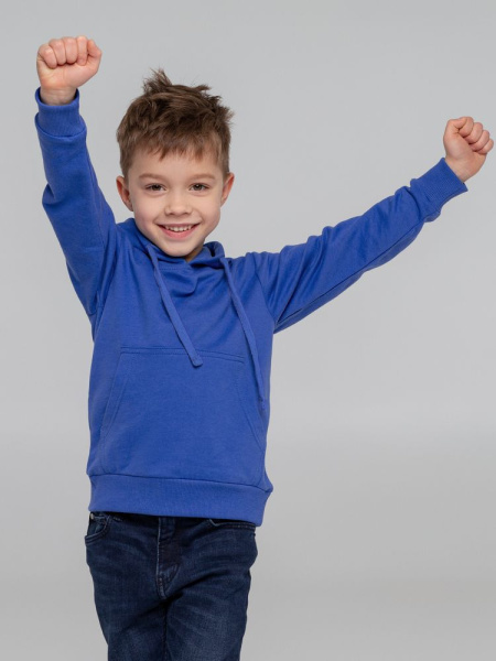 Худи детское Kirenga Kids 2.0, ярко-синее, 6–14 лет