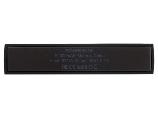 Внешний аккумулятор «Edge», 10000 mAh, Цвет черный матовый