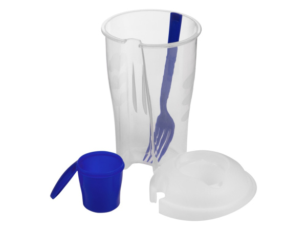 Набор для салата «Iceberg», Цвет прозрачный/синий