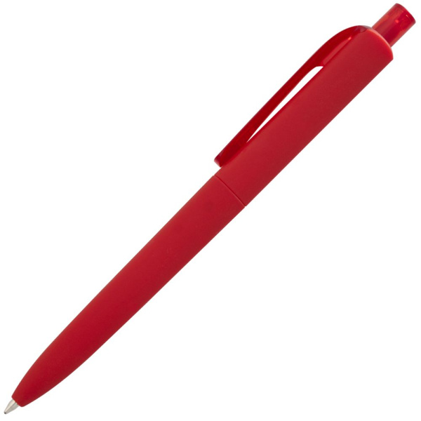 Ручка шариковая Prodir DS8 PRR-T Soft Touch, красная, 14х1,1 см