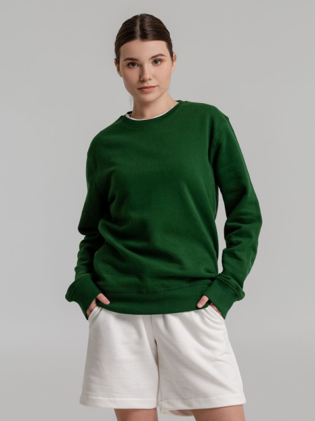 Свитшот унисекс King, темно-зеленый, XS–3XL