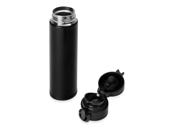 Вакуумная герметичная термокружка «Inter», Цвет черный матовый