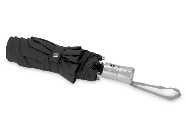 Зонт складной «Леньяно», Цвет черный/серебристый