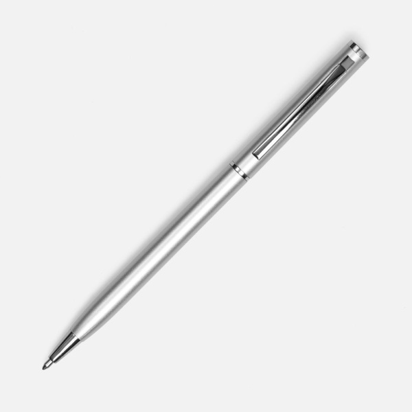 Ручка шариковая Hotel Chrome, ver.2, серебристая, 13х0,7 см