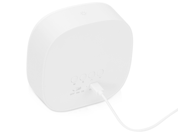 Беспроводные часы с датчиком освещенности и подсветкой «Night Watch», Цвет белый/серый