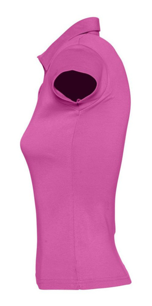 Рубашка поло женская без пуговиц Pretty 220, ярко-розовая, S–XL