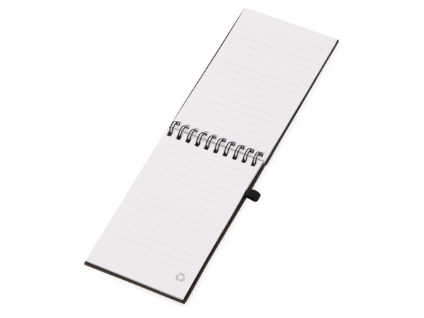 Блокнот «Kaffi S» с обложкой из кофе и пластика, Цвет темный кофе