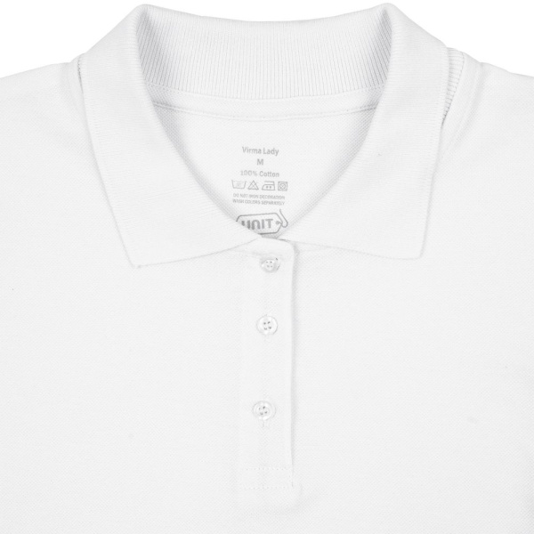 Рубашка поло женская Virma Lady, белая, S–3XL