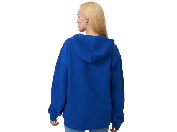 Толстовка оверсайз с капюшоном на молнии «Monaco», Размер M-L, Цвет синий классический