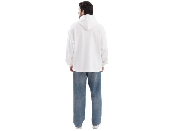 Худи оверсайз «Alpha.01» унисекс, Размер XL-2XL, Цвет молочный