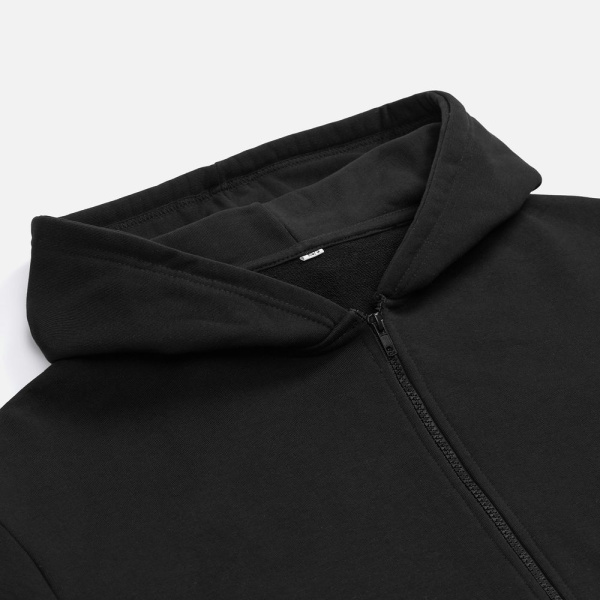 Толстовка унисекс оверсайз Sartoro, черная, XS–4XL