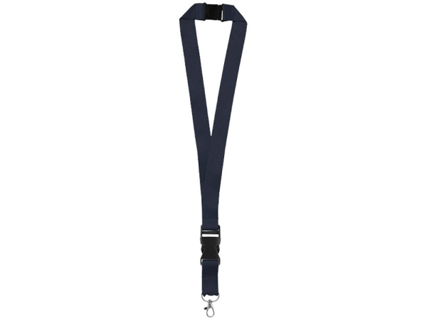 Шнурок «Yogi» со съемным креплением, Цвет темно-синий/черный/серебристый