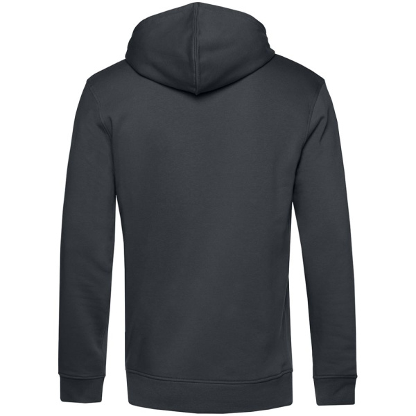 Толстовка с капюшоном унисекс BNC Inspire (Organic), темно-серая, XS–3XL