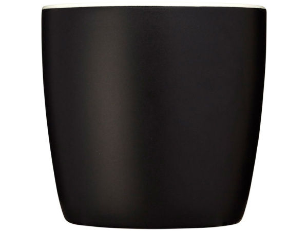 Керамическая чашка «Riviera», Цвет черный/белый