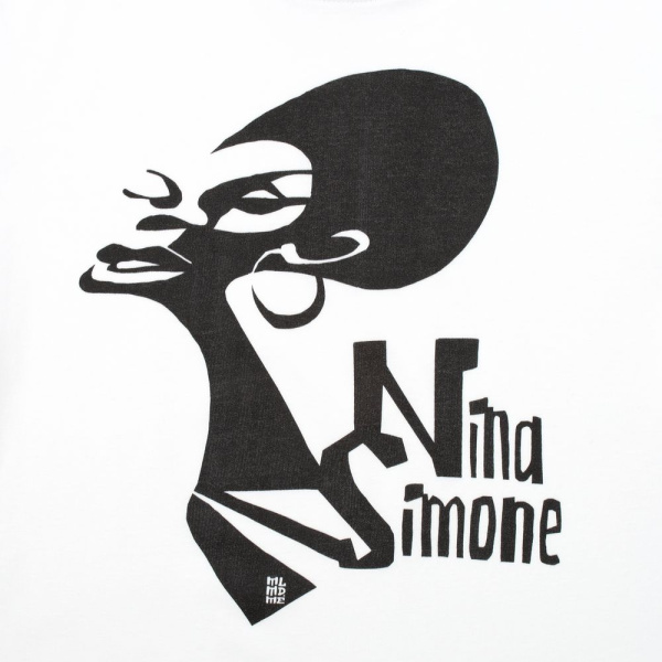 Футболка женская «Меламед. Nina Simone», белая, S–XXL