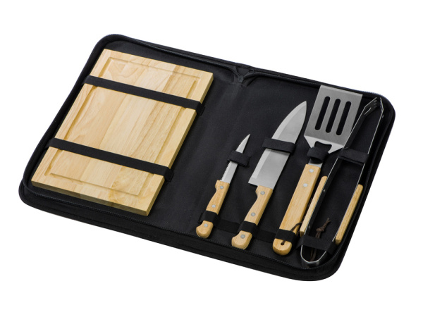 Набор для барбекю «Terra», Цвет коричневый, серебристый, черный