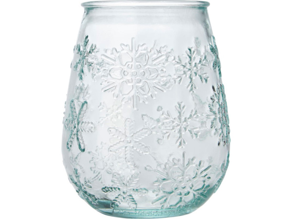 Подставка для чайной свечи «Faro» из переработанного стекла, Цвет прозрачный