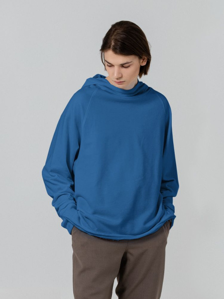 Худи унисекс Vozduh 1.0, синее, S–XL