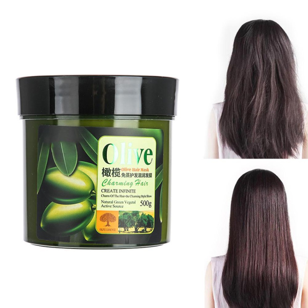 Маска для волос Olive Hair Mask Bioaqua с маслом оливы 500 мл