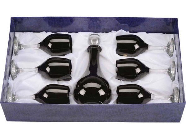 Набор для вина «Urals», Цвет черный/прозрачный