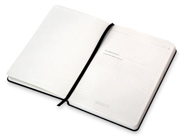 Бизнес-блокнот А5 «С3» soft-touch с магнитным держателем для ручки, Цвет черный