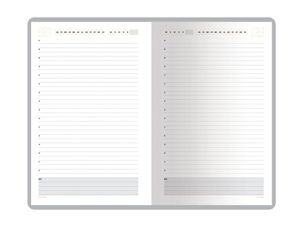 Ежедневник недатированный А5 «Mercury», Цвет фиолетовый/оранжевый