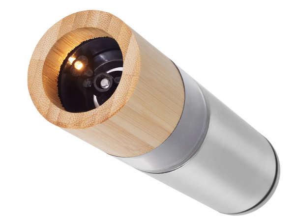 Электрическая мельница для специй, на батарейках «Clove», Цвет серебристый, коричневый