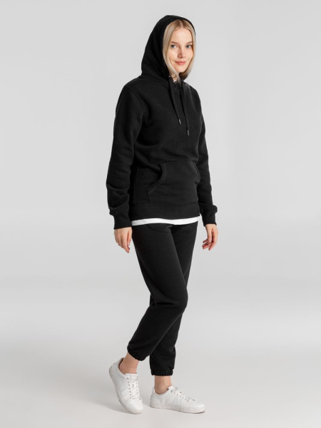 Толстовка с капюшоном унисекс King, черная, XS–4XL