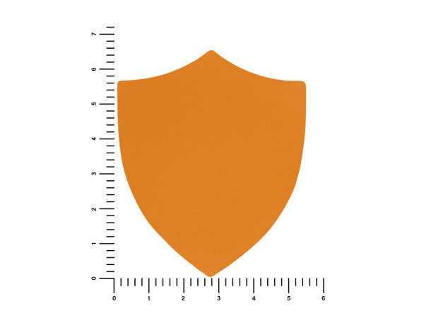 Патч «Щит», soft-touch, Цвет оранжевый