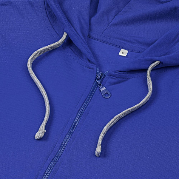 Толстовка на молнии с капюшоном Unit Siverga , ярко-синяя, XS–5XL