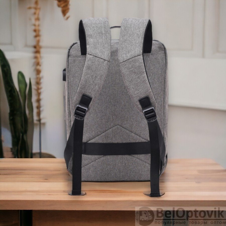 Рюкзак Tristar с USB разъемом и отделением для ноутбука 14", серый