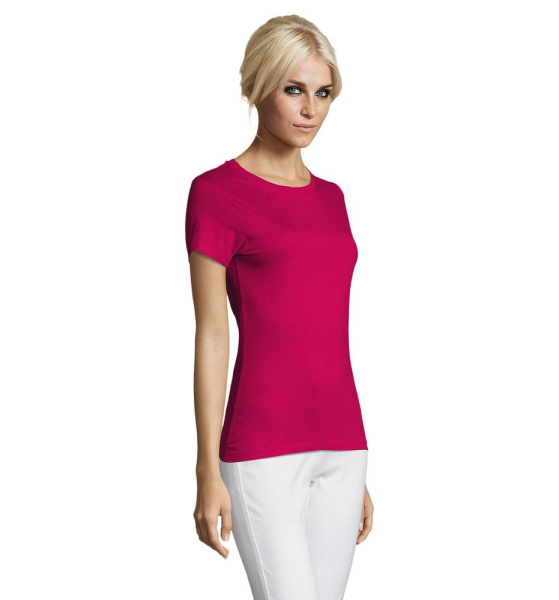 Футболка женская Regent Women, ярко-розовая (фуксия), S–XXL