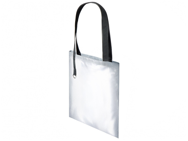 Светоотражающая сумка для шопинга «Neo Reflector» с кольцом, Цвет серый светоотражающий