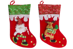 Рождественский носок для подарков 40 см
