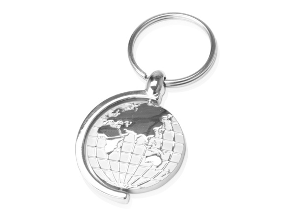 Брелок «Sphere», Цвет серебристый матовый с глянцевыми элементами