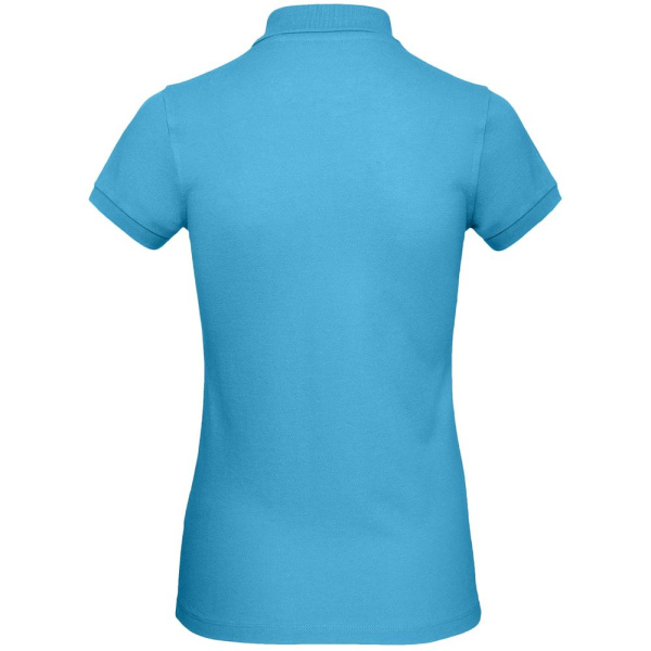 Рубашка поло женская Inspire, бирюзовая, XS–XXL