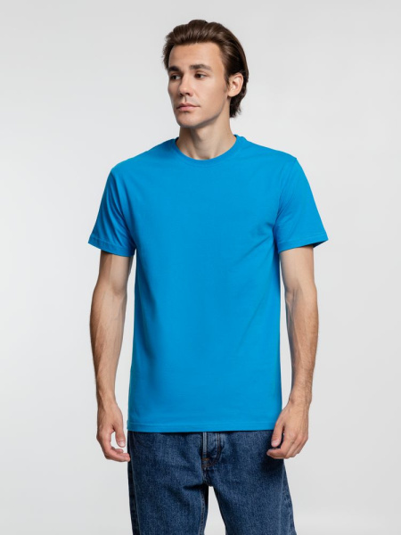 Футболка унисекс T-Bolka 160, бирюзовая, XS–5XL