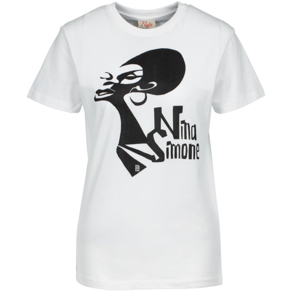 Футболка женская «Меламед. Nina Simone», белая, S–XXL
