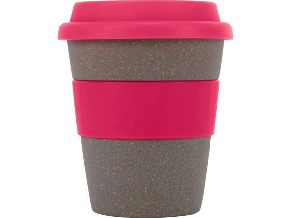 Стакан из бамбукового волокна «Café», Цвет серо-коричневый/розовый