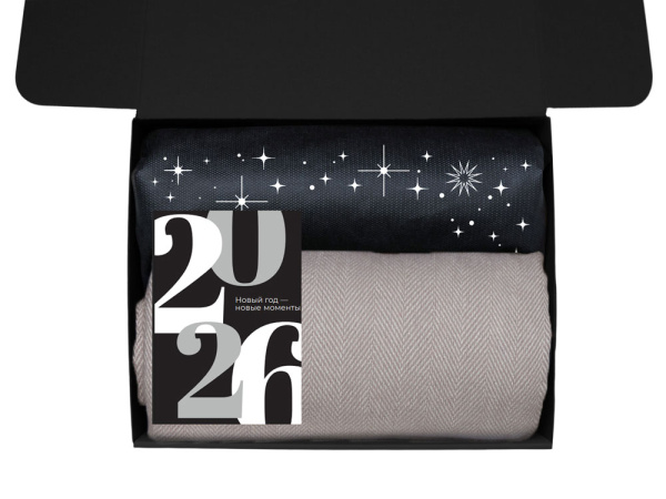 Подарочный набор «Re:Nest» с пледом, кружкой и вареньем, Цвет бежевый